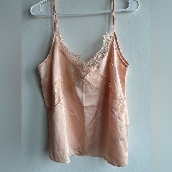 Forever 21 Satin Lace-Trim Cami top peach - Picture 5 of 13
